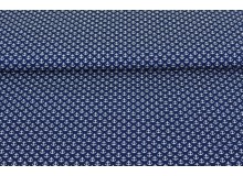 Baumwolle - Anker dunkelblau weiß